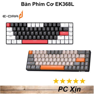 Bàn phím cơ EDRA EK368L  Alpha / Beta  / Black White (Kết Nối - Bluetooth, Wireless 2.4G)