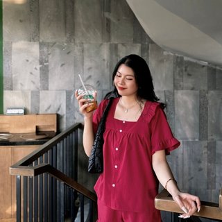 Đồ bộ đùi mặc nhà pijama P45 vải lụa 108 xinh xắn