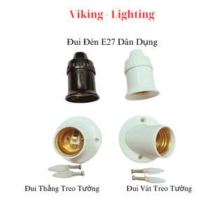 Đui đèn dân dụng E27, Đui đèn treo tường, Đui treo bóng đèn