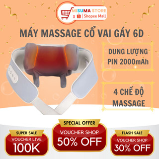 Máy Massage Cổ Vai Gáy MISUMA 6D, Kỹ Thuật Massage Trị Liệu Số 8, Cải Thiện Sức Khỏe Dành Cho Văn Phòng-Người Cao T