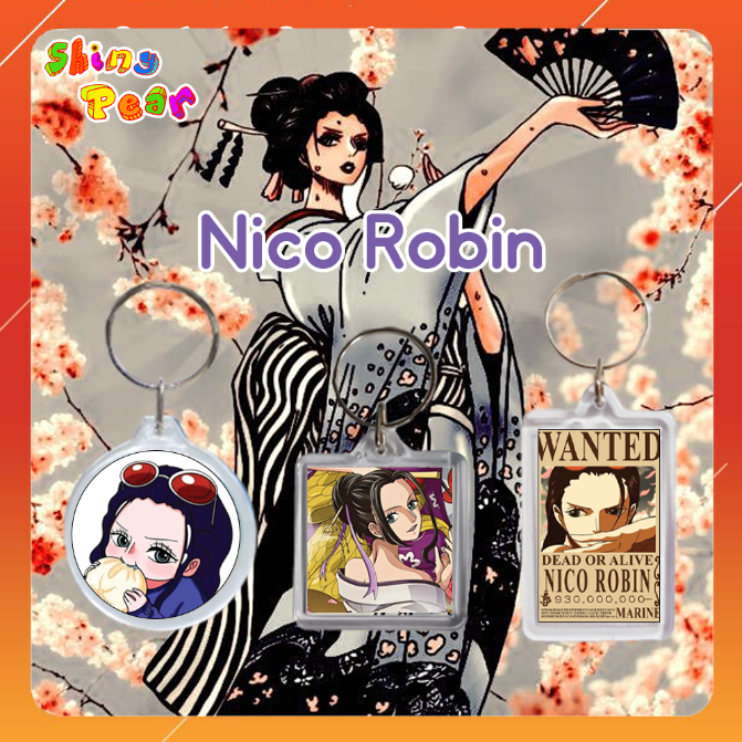 [One Piece] - Móc khóa / Móc chìa khóa Nico Robin anime/manga OP dùng trang trí,làm quà tặng | Shop 