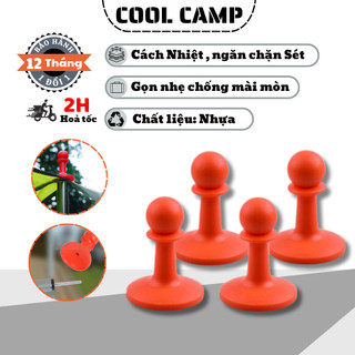 Mũ Nút Cao Su Chống Sét Cho Trụ Tăng Lều Ngoài Trời Cho Camping, Dã Ngoại, Cắm Trại, Du Lịch