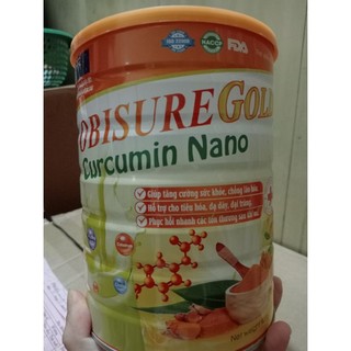 Sữa Nghệ Obisure Gold Curcumin Nano 900g hỗ trợ cho tiêu hóa, dạ dày, tá tràng, ổn định huyết áp