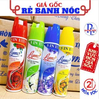 Chai xịt phòng khử mùi 5in1 hương nước hoa lymo 350ml - nước hoa xịt phòng khử mùi, lưu hương lâu cao cấp