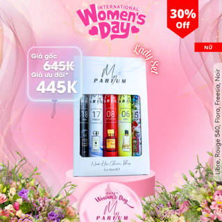 Set nước hoa nữ my parfum lady set, hương thơm ngọt ngào - cá tính, chai 10ml