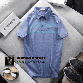 Áo thun có cổ trung niên có túi, áo polo nam cotton ngắn tay trung niên đẹp, chất lượng, vải dày| Áo polo đẹp Vincenzo