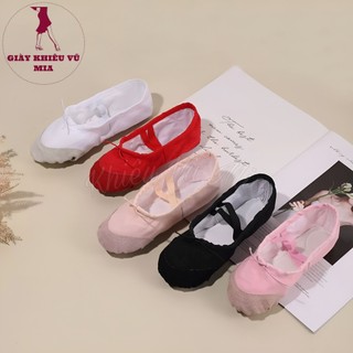Giày Múa BaLe Bọc Mũi Da Lộn Nhiều Màu [Size 42 ->45]