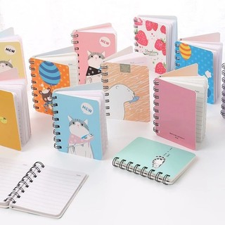 Sổ tay mini, sổ tay lò xo, sổ bỏ túi hoạt hình dễ thương