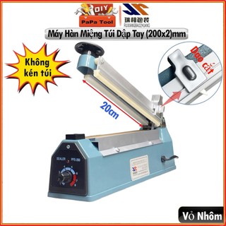 Máy hàn miệng túi mm PapaTool- Ruixiang PFS-200 Ko kén túi, có dao cắt, vỏ hợp kim nhôm sơn tĩnh điện siêu bền
