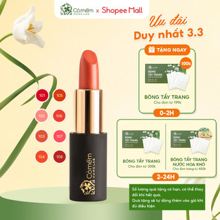  Son Môi Lụa Không Chì Thiên Nhiên Cỏ Mềm An Toàn 4g