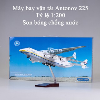 Mô hình máy bay vận tải Antonov An-225 tỷ lệ 1:200 có chân đế sơn bóng chống xước
