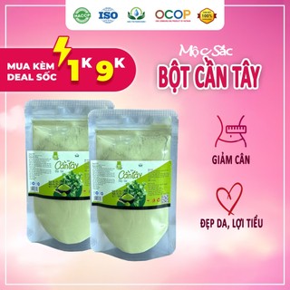 Bột cần tây sấy lạnh Mộc Sắc lọ thủy tinh, bột giảm cân cao cấp của Siêu thị thiên nhiên