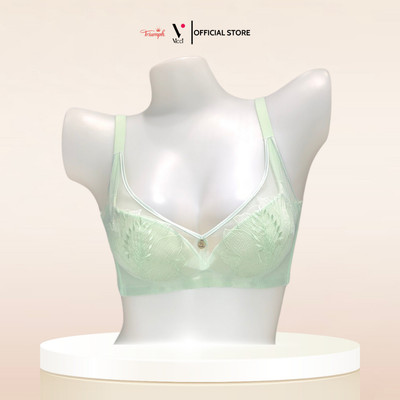 Áo ngực nữ Vicci cao cấp AV.226 không gọng đệm dày 3cm, bản lưng to 3 móc nâng đẩy ngực tuyệt đối