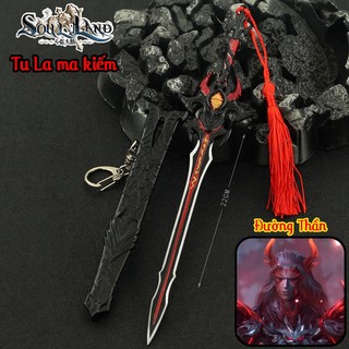 Mô hình Soul Land Đấu La Đại lục Đường Thần Tu La ma kiếm full hợp kim 22cm kèm kệ trưng bày