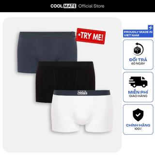 Combo dùng thử quần lót nam Trunk 3 chất liệu Cotton, Modal, Bamboo Coolmate