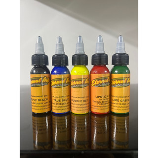 Set 5 màu mực tập xăm eternal