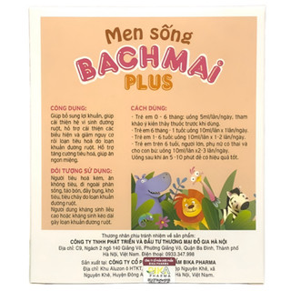 Men sống bạch mai plus l