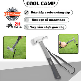 Búa Đóng Cọc Cắm Trại Đa Năng Dùng Đóng Nhổ Cọc Lều, Búa Thép Cacbon Dùng Đi Du Lịch, Dã Ngoại