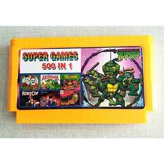 Băng game nhựa 500 in 1 trò chơi không lập lại cho máy chơi game 8 bit