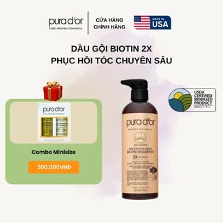 Dầu gội phục hồi chuyên sâu PURA D'OR Professional Grade Biotin 2x