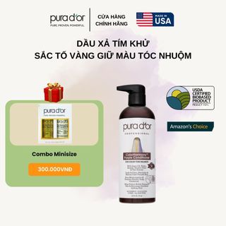 Dầu xả tím cho tóc màu PURA D'OR ColorHarmony Purple