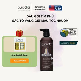 Dầu gội tím cho tóc màu PURA D'OR ColorHarmony Purple