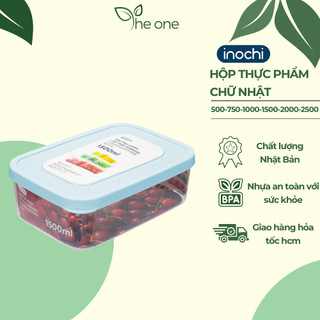 Hộp thực phẩm chữ nhật 2000ml, đựng thức ăn, thực phẩm, mang đi làm, nhựa nguyên sinh cao cấp an toàn sức khỏe