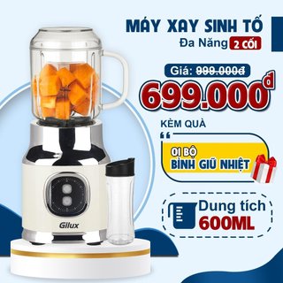 Máy xay sinh tố Gilux GLS70 Chính Hãng, Máy xay Gilux 2 Cối cao cấp - Bảo Hành 12 Tháng