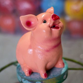 Heo Đất Lợn Đất Tiết Kiệm Dáng Ngồi Tai Vểnh Đáng Yêu, Ống Heo Đất Tiết Kiệm - Xưởng Thạch Cao