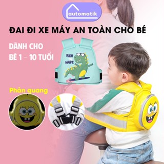   Mã SGBAU30 giảm đến 30K đơn 99K  Đai Đi Xe Máy Cho Bé Automatik Địu Em Bé Ghế Ngồi An Toàn Chở Trẻ Nịt Trước Sau 