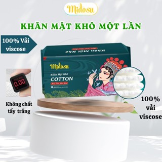 Khăn Mặt Khô Midosu An Toàn Cho Da 50 Cái Hoa Văn Ngọc Trai Đa Năng
