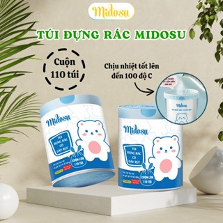 Túi Đựng Rác Midosu Chịu Tải Tốt Siêu Dai 110 Túi Họa Tiết Gấu