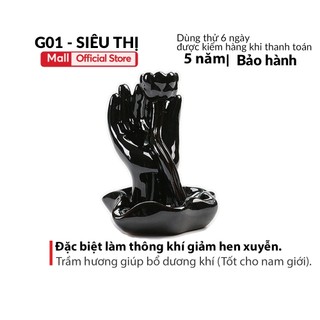 Thác Khói Trầm Hương Hình Bàn Tay Phật