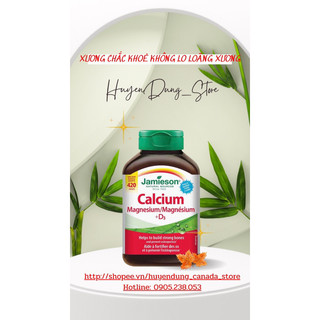 Jamieson calcium - magnesium with vitamin d3 giúp xương chắc khỏe và ngăn ngừa loãng xương