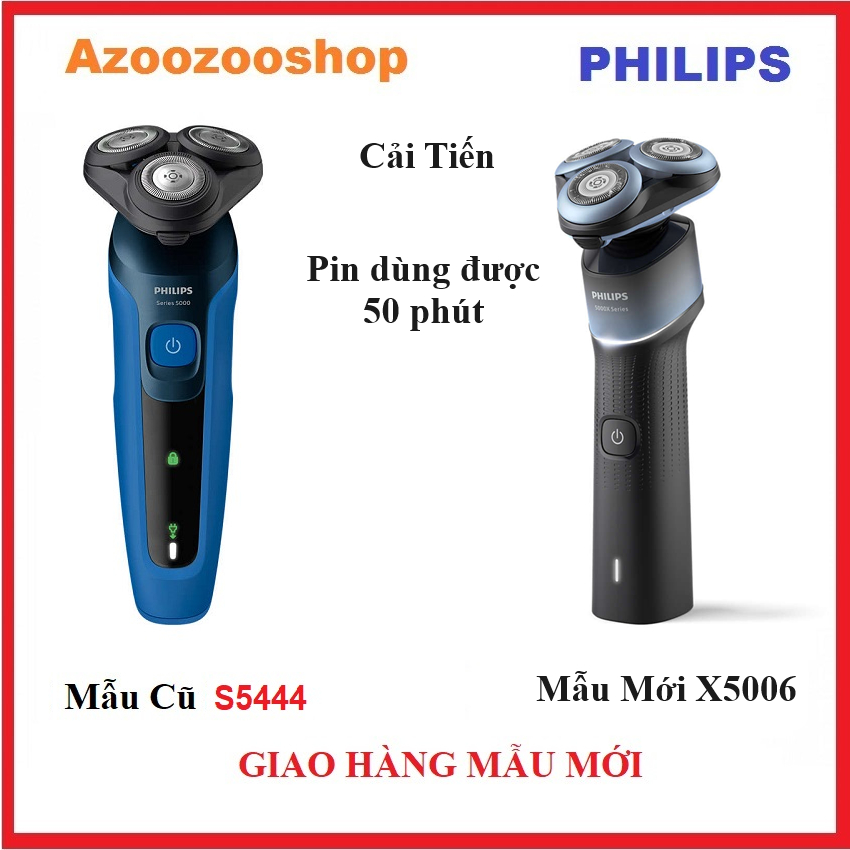  Máy Cạo Râu Philips S5444 - Mẫu Mới Thay Thế X5006 - Sạc Nhanh Hơn - Bảo Hành Chính Hãng 2 Năm 
