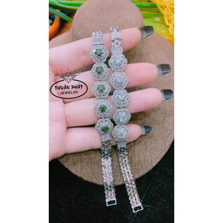 Lắc tay hoa mai 5 viên chủ 5li kimmoiss xi kim L041