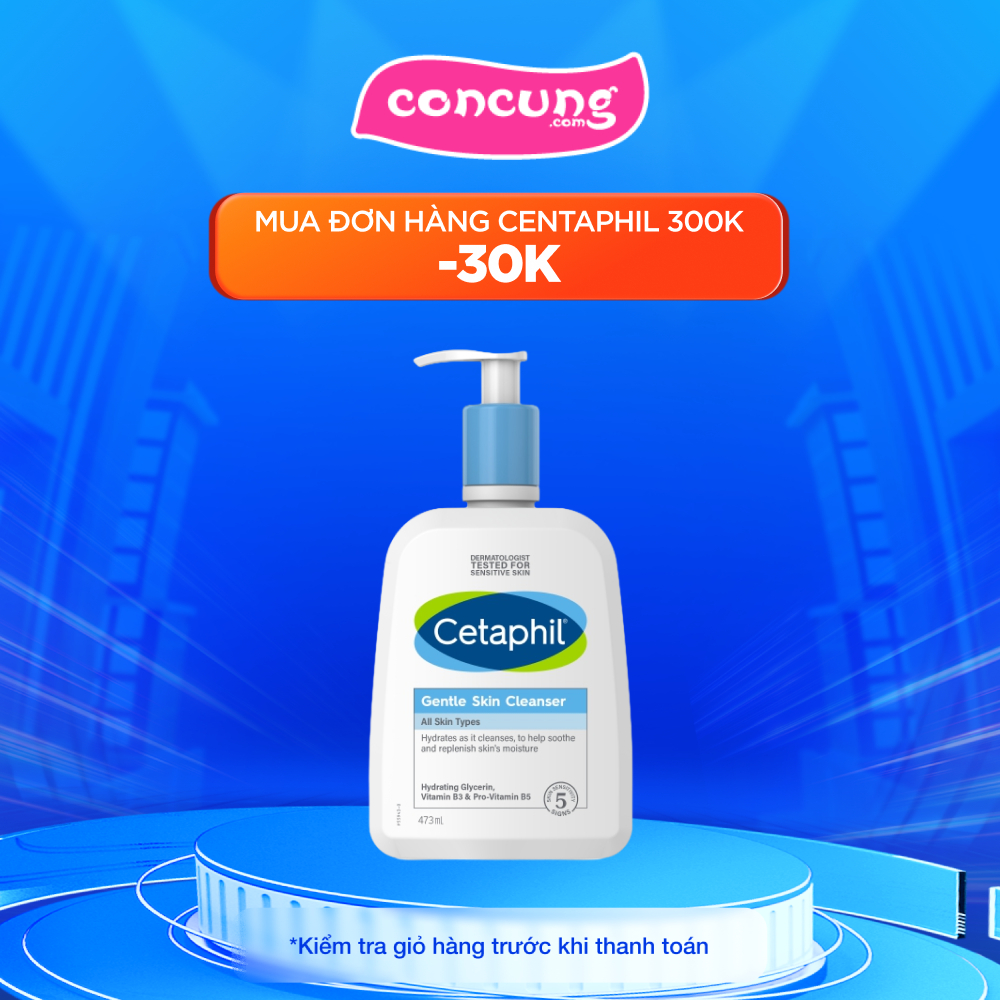 Sữa rửa mặt dịu nhẹ Cetaphil gentle skin cleanser 473ml