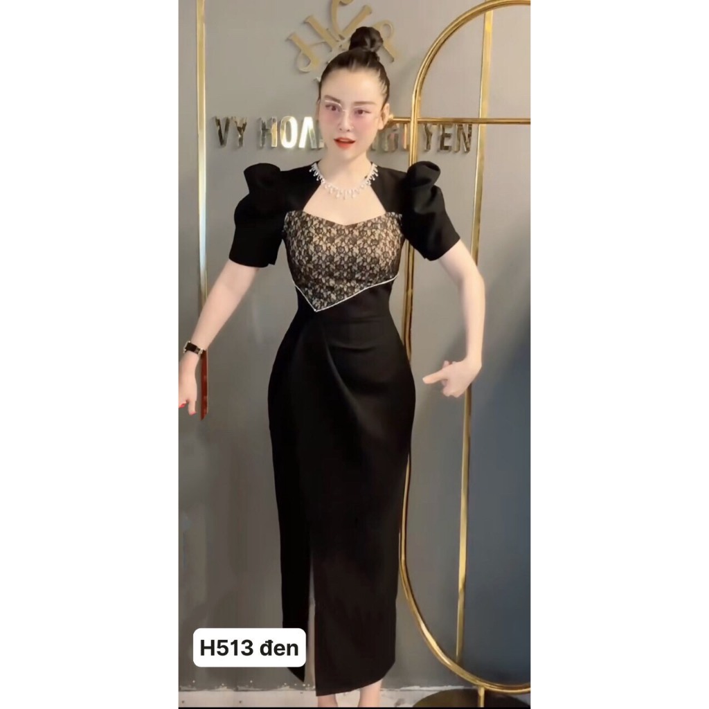 đầm đi tiệc viền sang chảnh