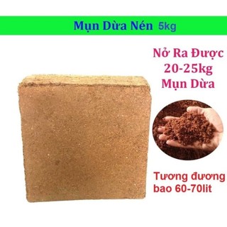  Xơ dừa nén Mụn dừa nén Đất trồng nén 5kg trồng cây đã qua xử lý 