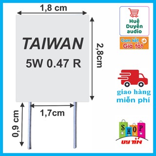 Trở xứ 0,47 ôm 5w , trở 5w , trở 5w 0,47 r , trở đứng 5w , trở loại đứng 0,47r 5w