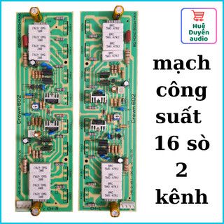 mạch công suất 16 sò ra 2 kênh