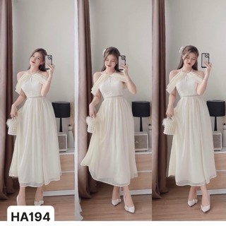ĐẦM YẾM RỚT VAI PHỐI REN XINH