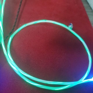 Cáp sạc nam châm đèn led chạy siêu đẹp xoay 360 độ