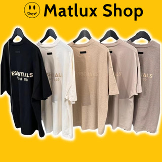 Áo thun Fear Of God FOG Essentials V-neck SS24 Collection cao cấp, Áo tee FOG Essentials unisex form rộng