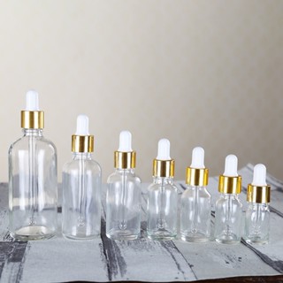 Lọ Đựng Tinh Dầu 30ML Thủy Tinh Bóp Giọt Khoen Vàng  - Lọ Chiết Mỹ Phẩm