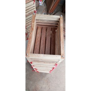 Chậu gỗ trồng lan chữ nhật 20x30cm