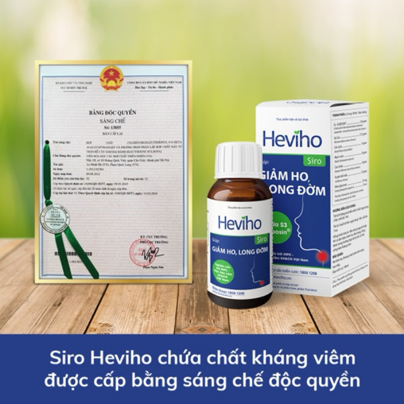 (QTVA) Heviho - Hỗ trợ giảm ho, long đờm, giảm đau rát họng từ Thảo dược