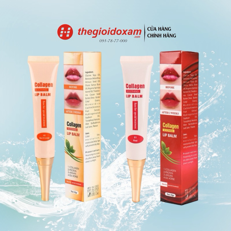Dưỡng kích màu môi COLLAGEN LIPS BALM Mỹ, dưỡng kích màu môi chống thâm loang 10g