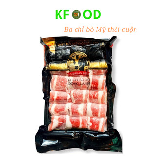 [SIÊU GIẢM GIÁ]👉Ba chỉ bò Mỹ thái cuộn khay 500g