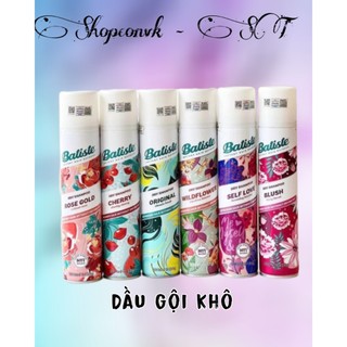 Dầu gội khô BATISTE Dry Shampoo 200ml hết ngứa hết bết dính tóc bồng bềnh tức thì